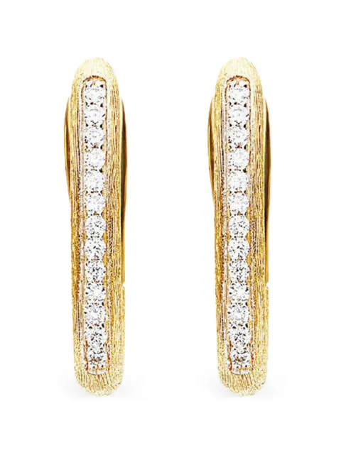 NANIS pendientes Libera pequeños en oro amarillo de 18 ct con diamantes