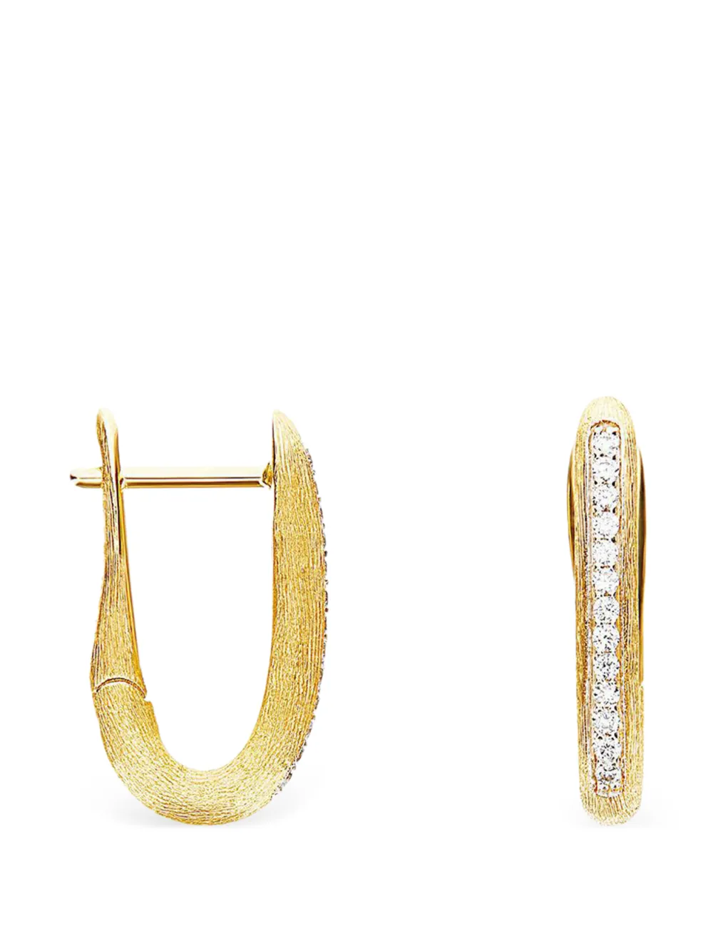  Nanis 18k Yellow Gold Small Libera Diamond Earrings 