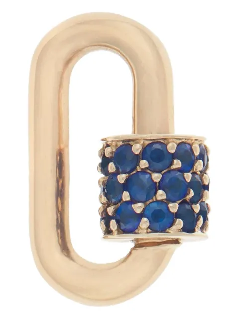 Marla Aaron 14K yellow gold sapphire Babylock pendant 