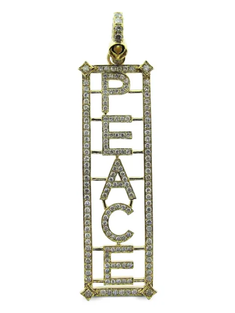 Loree Rodkin 14kt yellow gold Peace Diamond necklace