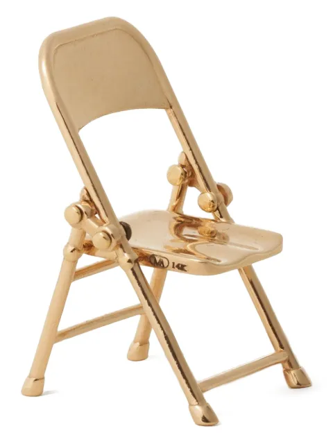 Marla Aaron 14K yellow gold Folding Chair pendant 
