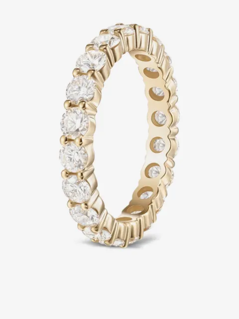 Melissa Kaye 18K yellow gold Sadie Eternity band ring