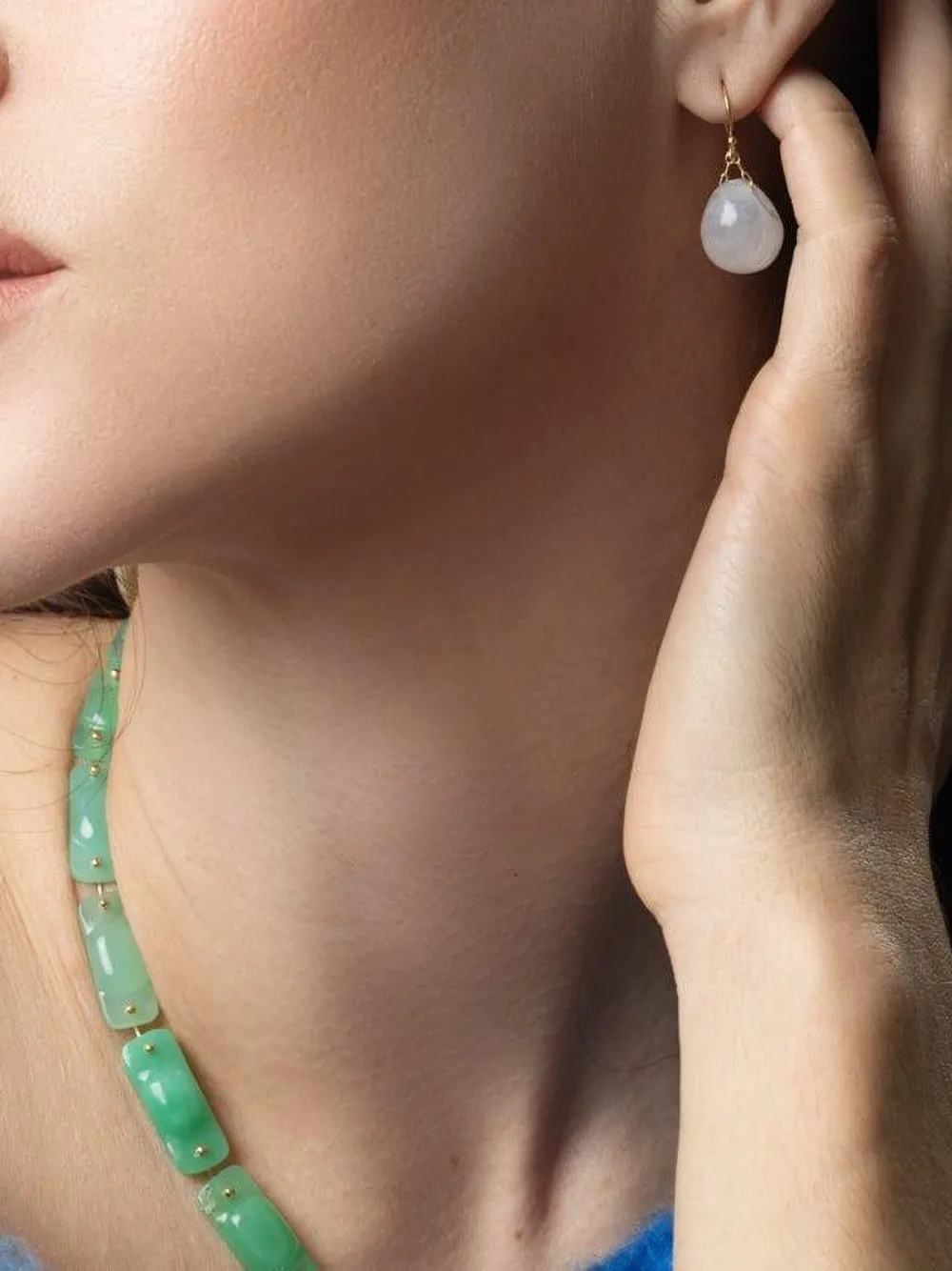 Ten Thousand Things 18k Yellow Gold Moonstone Earrings In Gold
