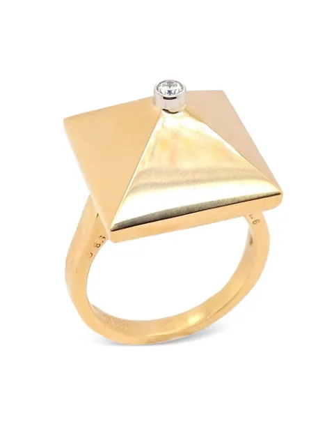 Brooks Brothers anillo Piramide en oro amarillo de 18kt