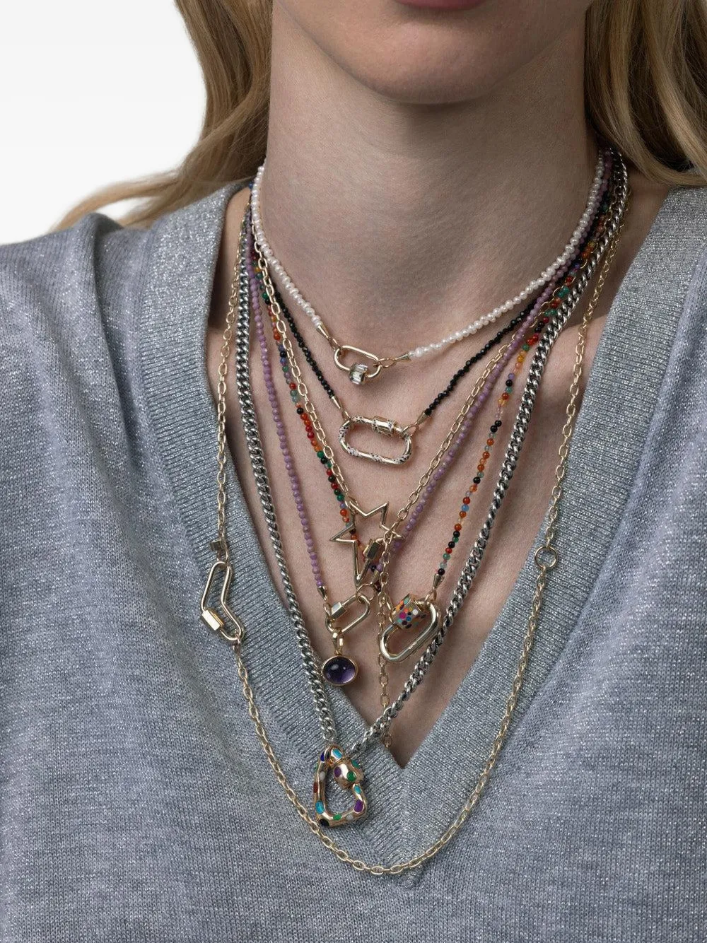 Marla Aaron pendentif Aquamarine Clasp en or 14ct | Image 2