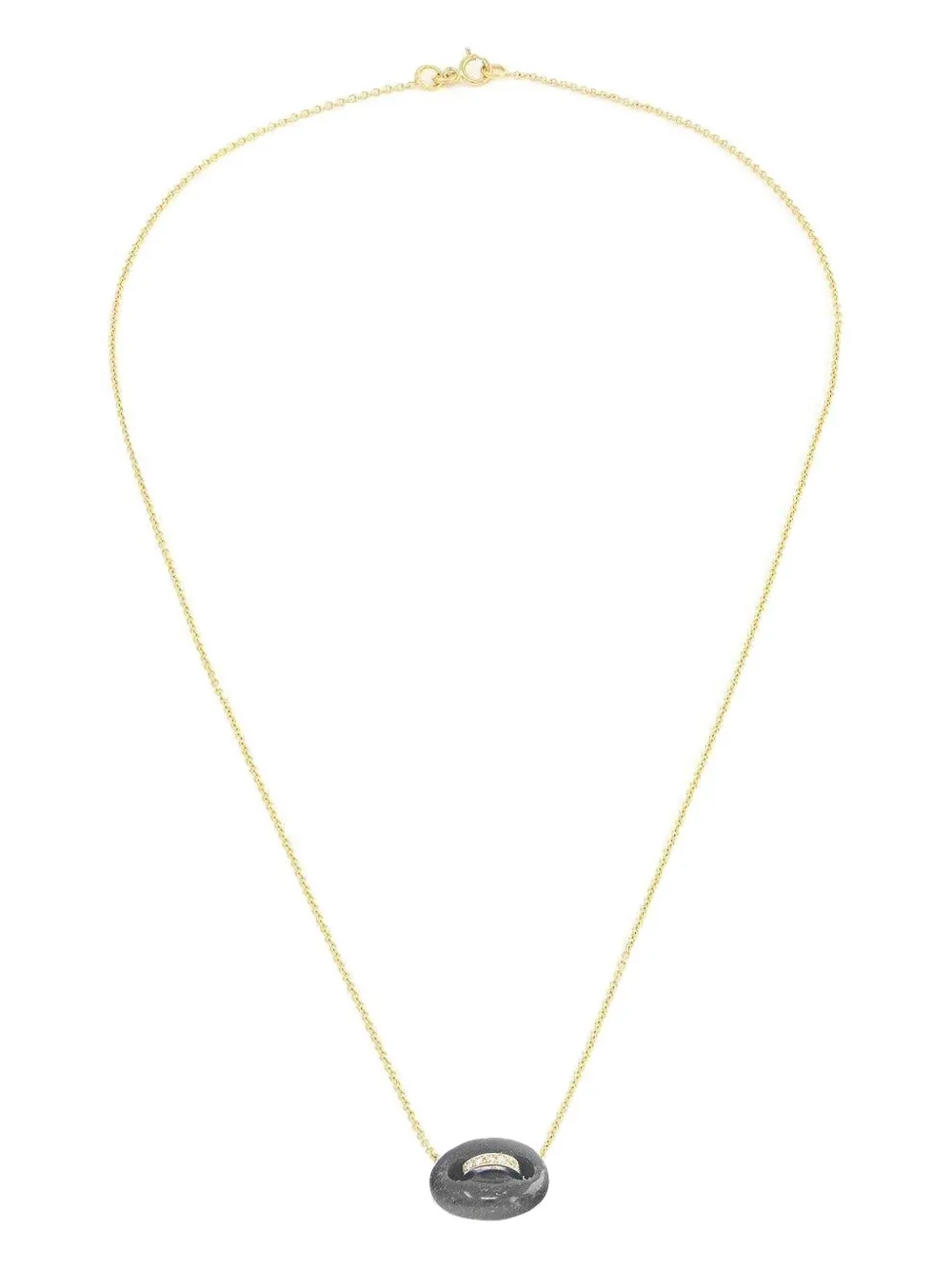 Jenna Blake 18kt Yellow Gold Mariner Onyx Necklace