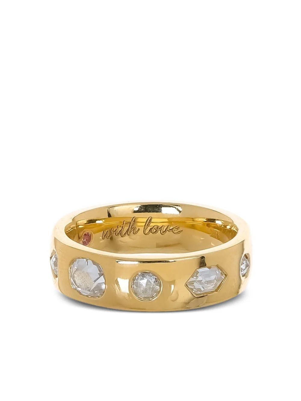 Nimo With Love 18k Yellow Gold Diamond Ring In Gold