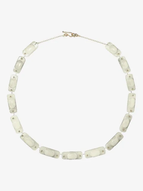 Ten Thousand Things 18kt yellow gold Stone Tiles pearl necklace