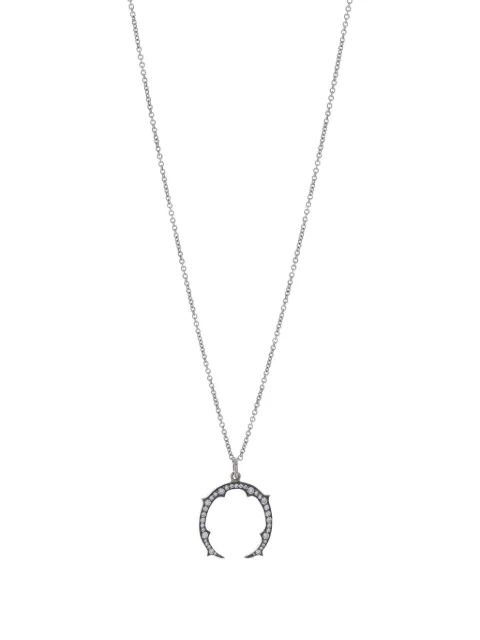 Sylva & Cie 18K white gold diamond necklace