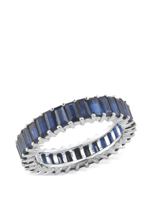 Dana Rebecca Designs 14K white gold Eternity sapphire ring