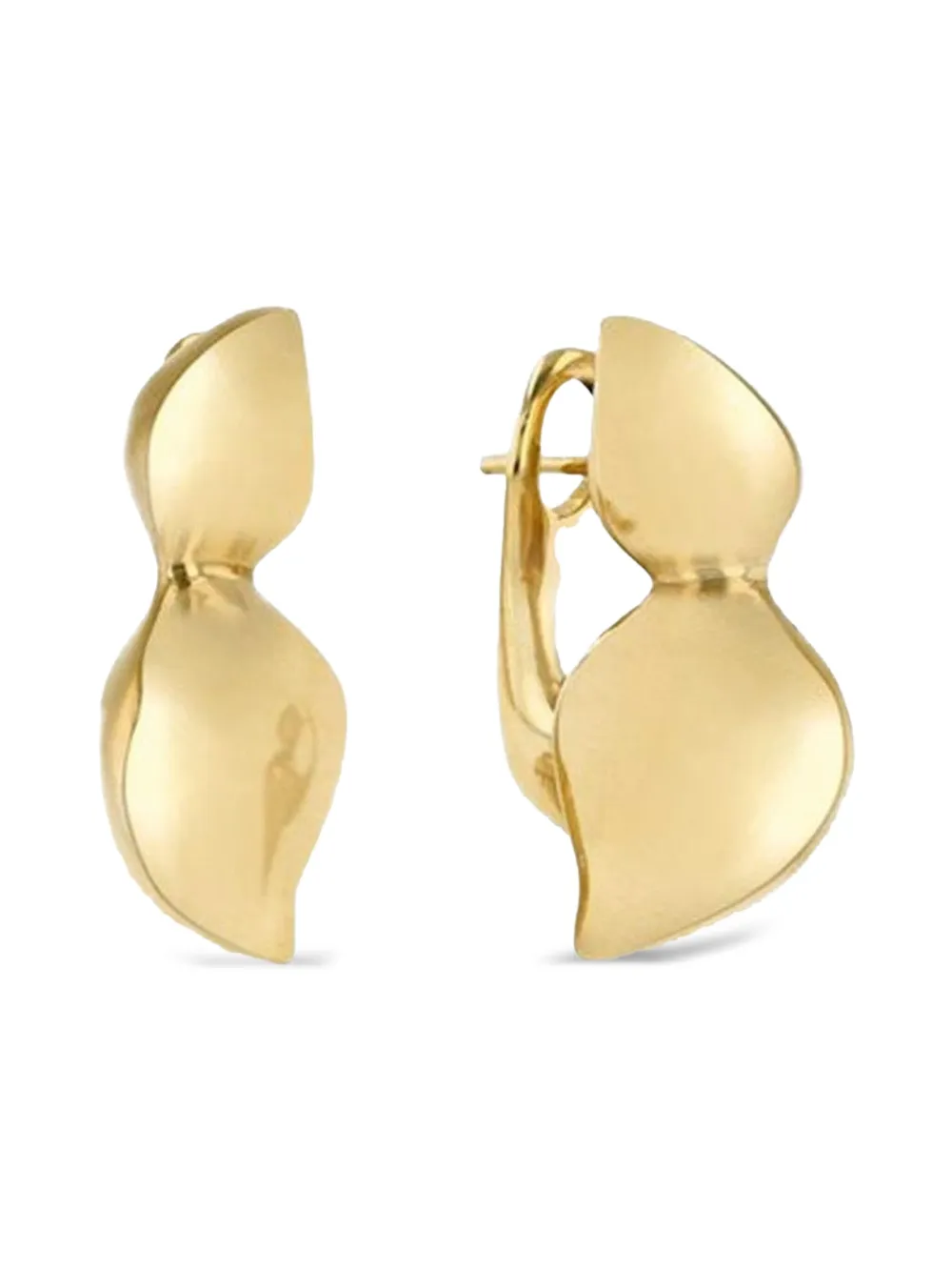 Vram Gold Polished Finish Hoop Earrings