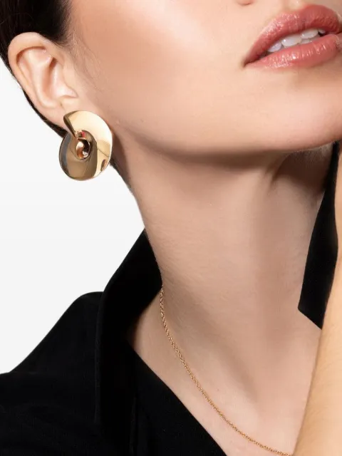 VHERNIER aretes Disc en oro rosa de 18kt con diamante