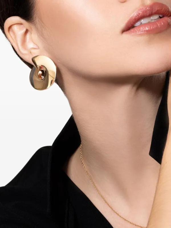 VHERNIER Disc 18Kローズゴールド ピアス | ピンク | FARFETCH JP