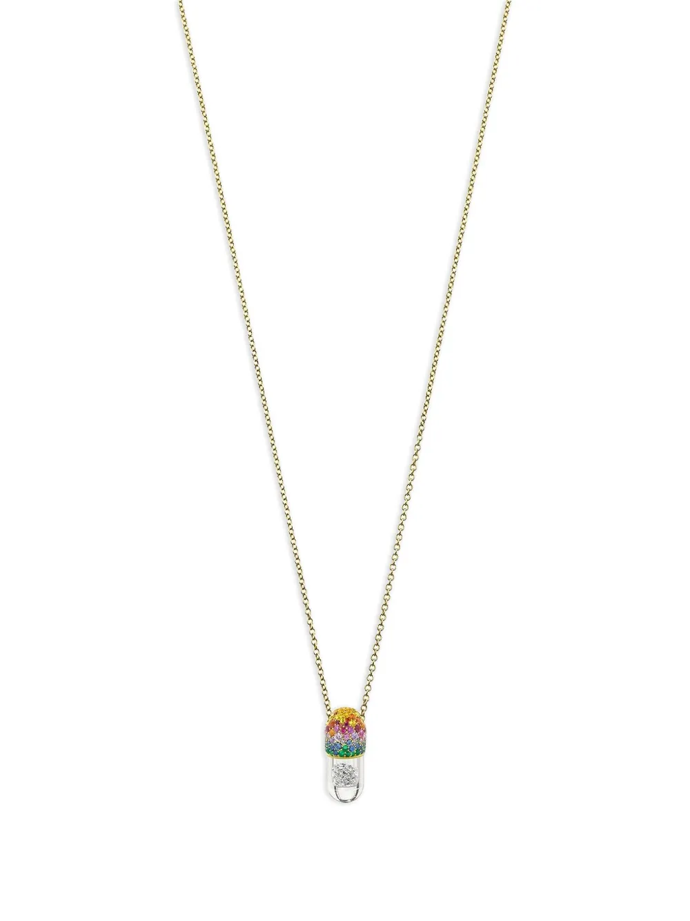 ROBINSON PELHAM Collana Elixer Energry mini in oro giallo 9 carati con diamanti