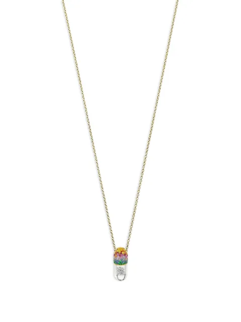 ROBINSON PELHAM collar Elixer Energy mini en oro amarillo de 9kt con diamantes