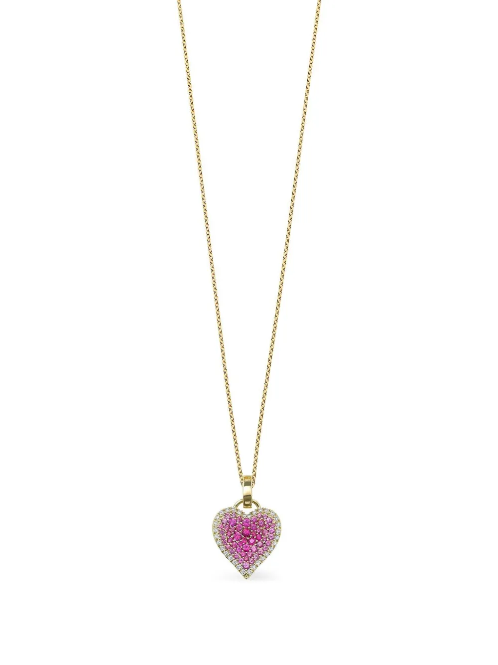ROBINSON PELHAM Collana Fortune Heart in oro giallo 14 carati con zaffiri