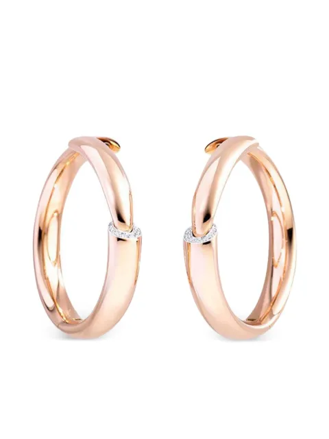 VHERNIER arracadas en oro rosa de 18kt con diamantes