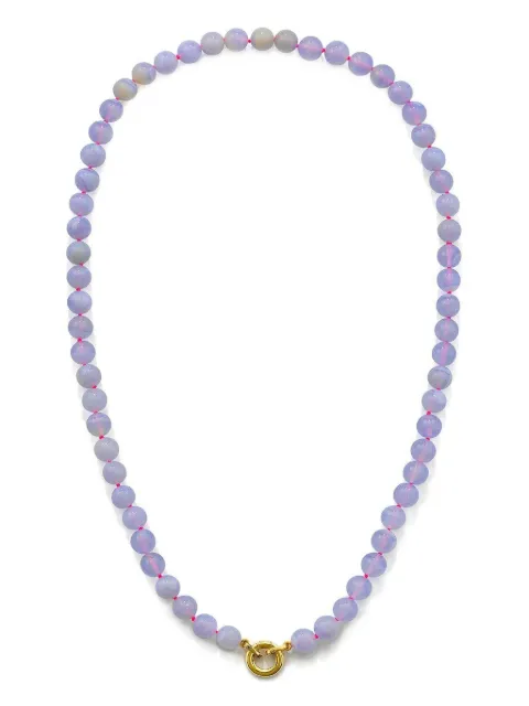 ROBINSON PELHAM 18K yellow gold chalcedony bead necklace