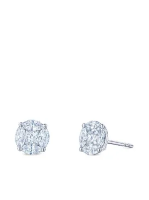 Repossi Serti Sur Vide ダイヤモンド ピアス 18Kホワイトゴールド