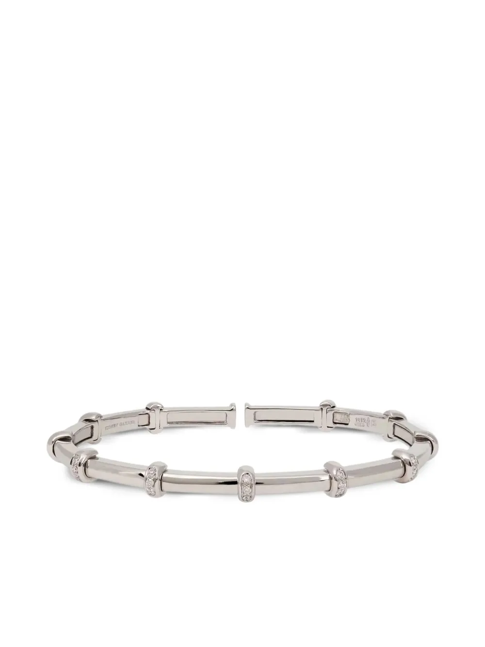 Sidney Garber Bracciale Carly in oro bianco 18 carati con diamanti