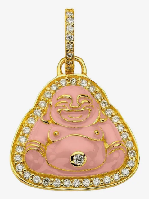 BUDDHA MAMA collar Happy Buddha en oro amarillo de 20kt con dije