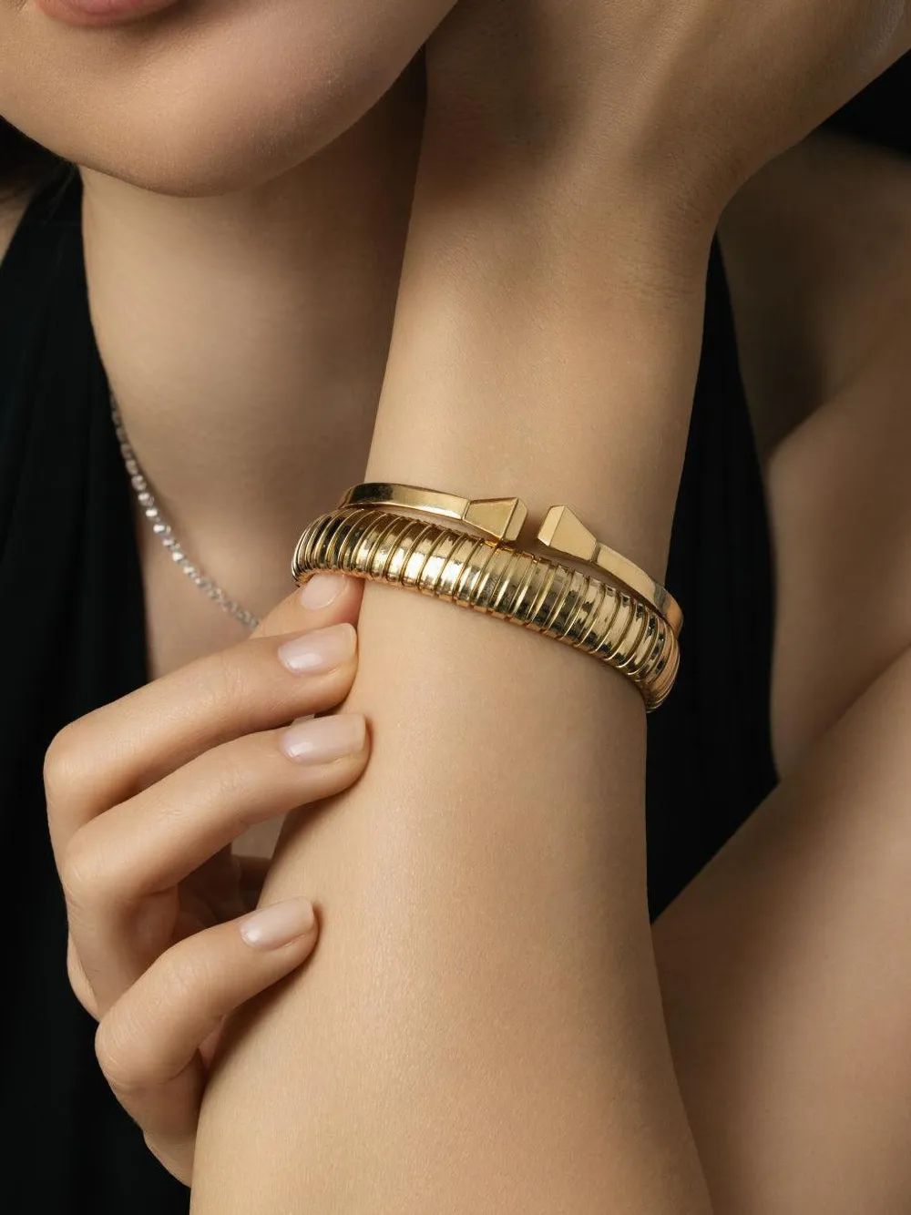 Sidney Garber 18k Yellow Gold Rolling Bracelet In Gold