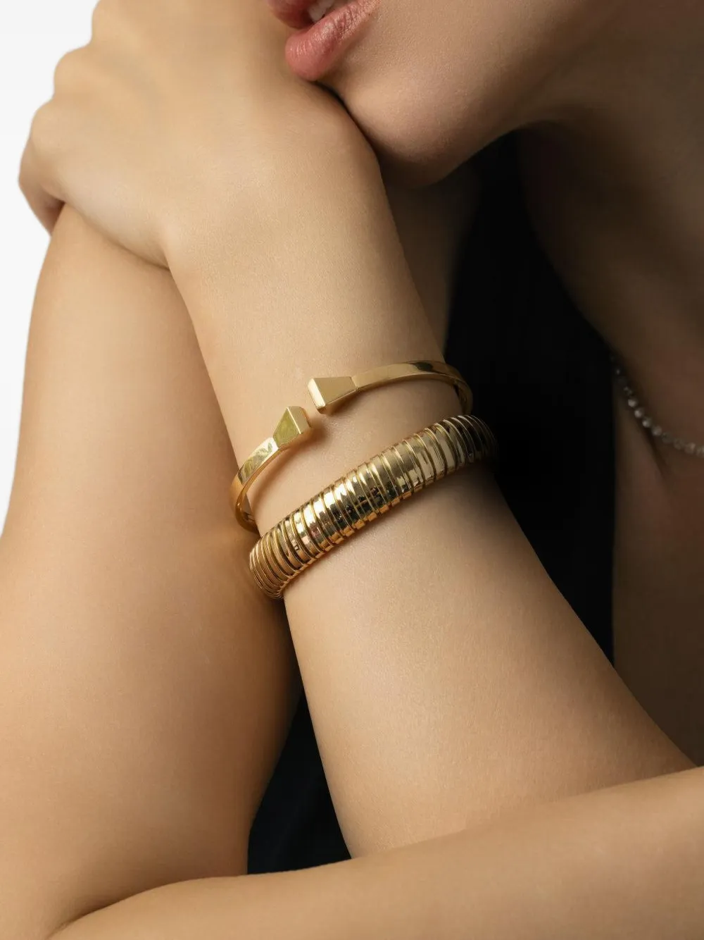 Sidney Garber 18k Yellow Gold Rolling Bracelet In Gold