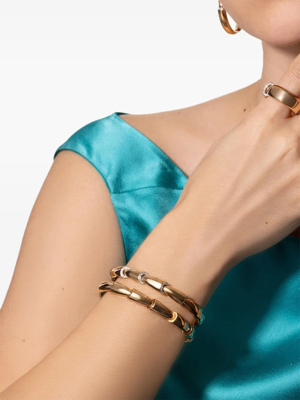  Vhernier 18k Rose Gold Diamond Bracelet - Pink 