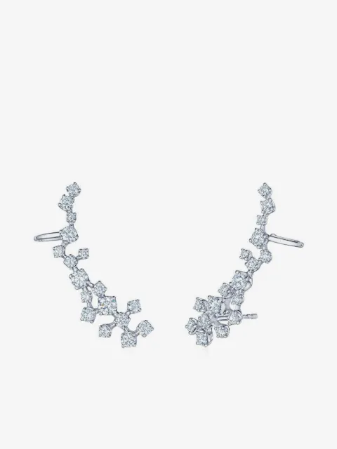 KWIAT 18K white gold diamond Constellation ear climbers