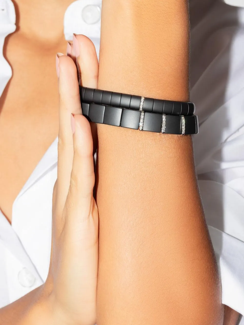 Roberto Demeglio pulsera Bar Domino en oro blanco de 18kt | Image 2