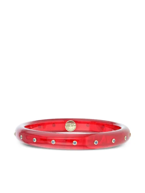 Mark Davis 18K yellow gold sapphire bangle