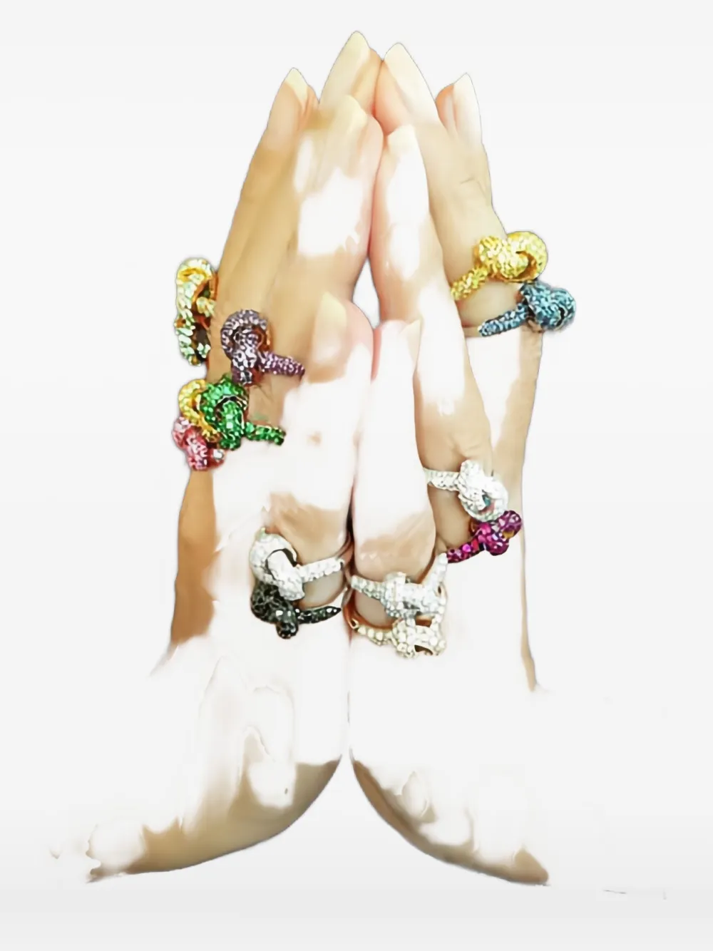 The Love Knot by Coralie Anello Love Knot Ruby in oro giallo 18 carati