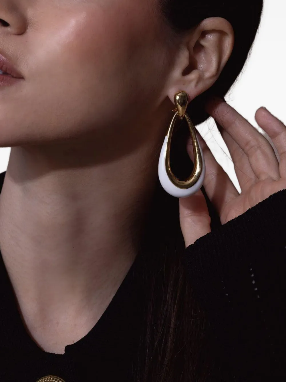 Sidney Garber 18k Yellow Gold Door Knocker Earrings In Multi