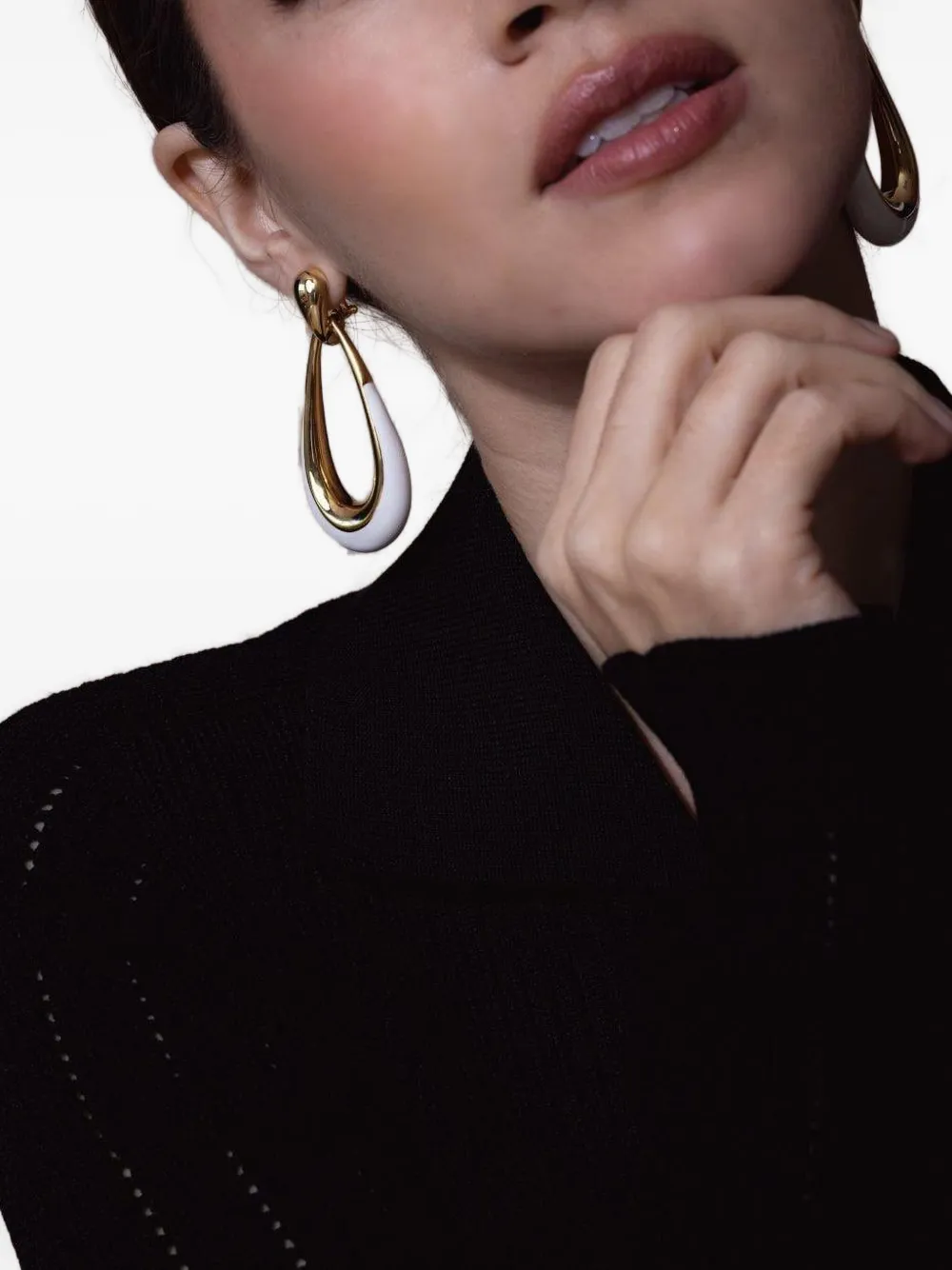 Sidney Garber 18k Yellow Gold Door Knocker Earrings In Multi