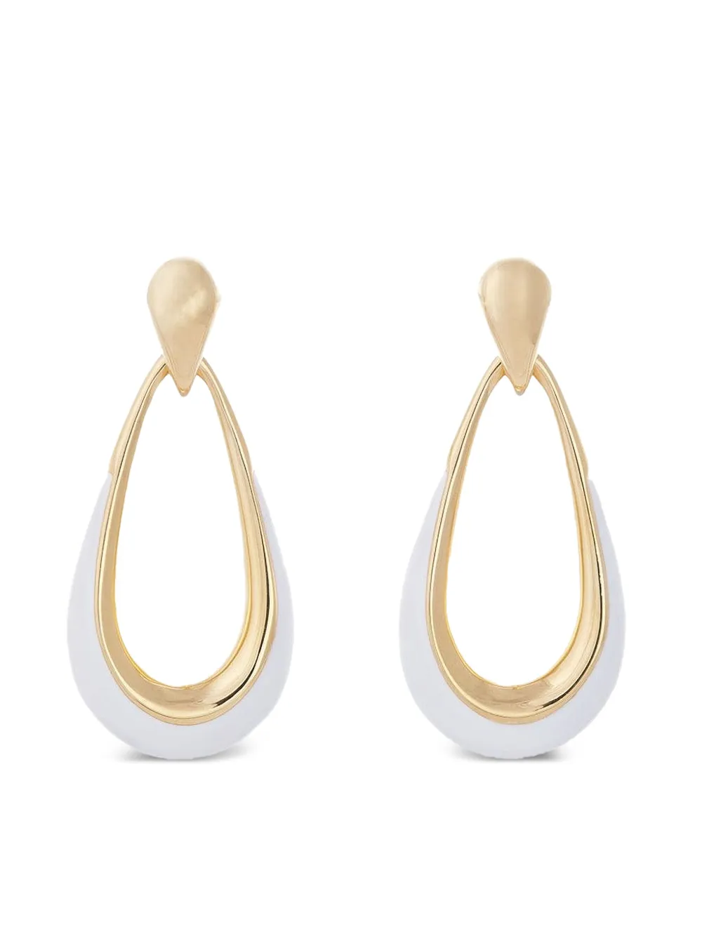 Sidney Garber 18k Yellow Gold Door Knocker Earrings In Multi
