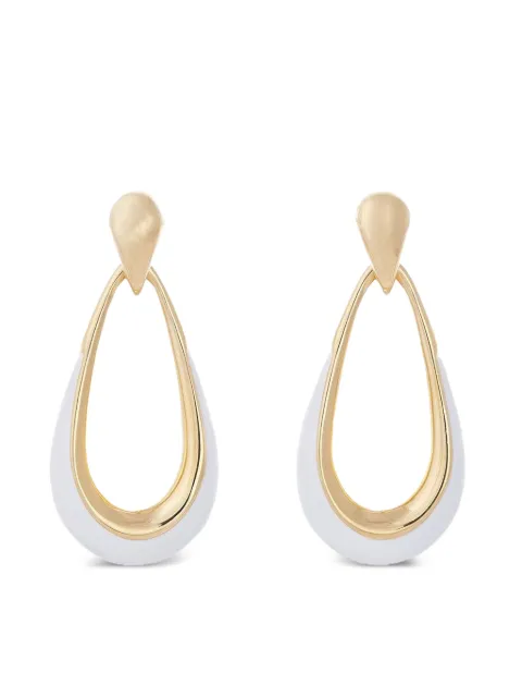 Sidney Garber aretes Door Knocker en oro amarillo de 18kt con diamantes