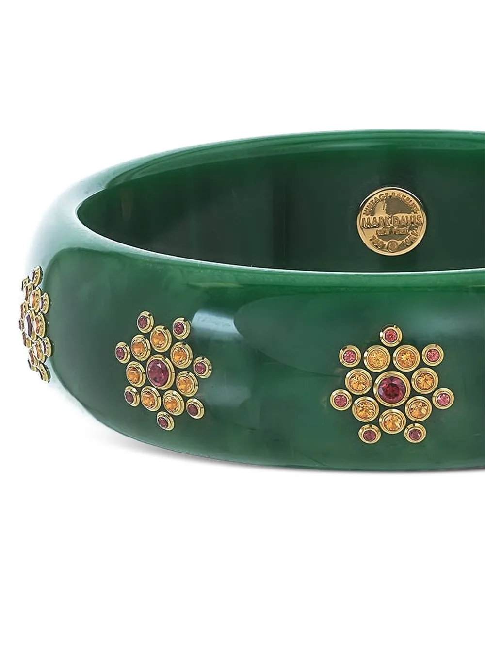 Mark Davis 18k Yellow Gold Moazambique Bracelet In Green