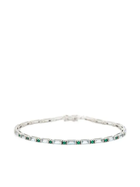 YI Collection platinum aquamarine bracelet