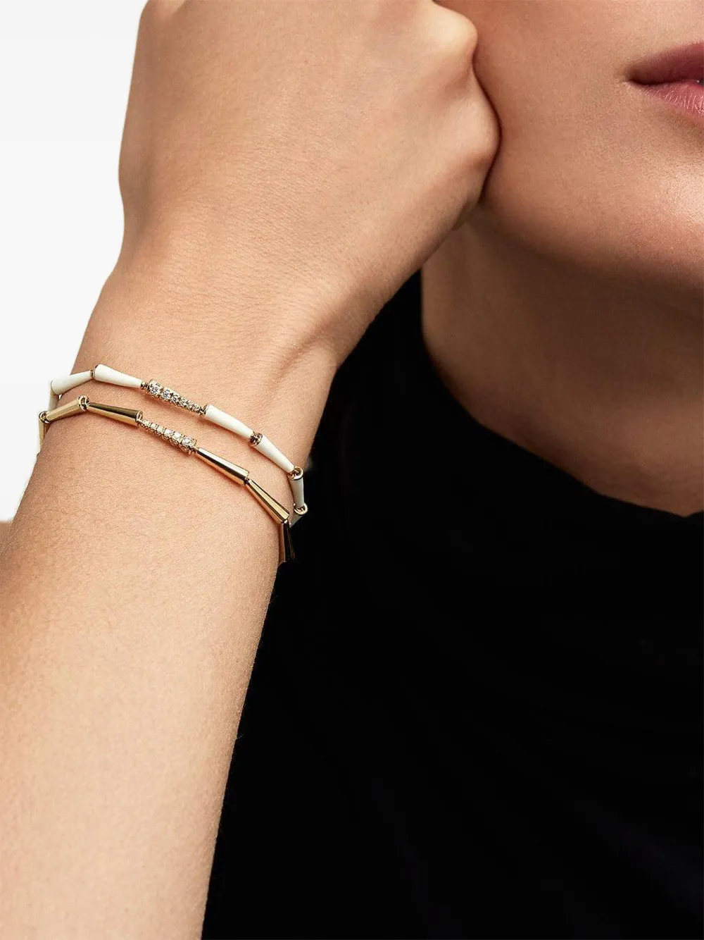  Melissa Kaye 18k Yellow Gold Lola Diamond Bracelet 