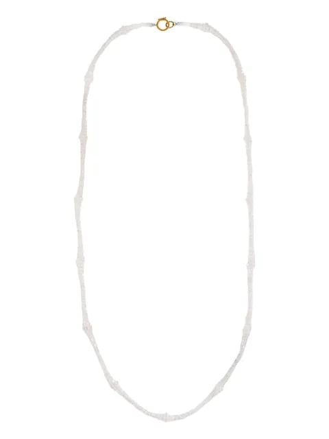 DEVON WOODHILL 18kt yellow gold beaded Rainbow Moonstone necklace