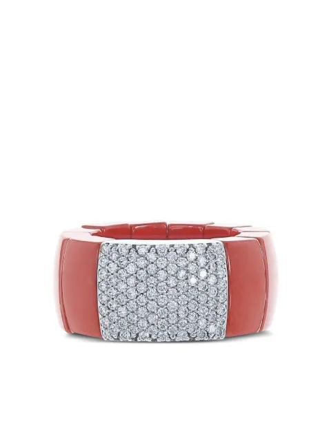 Roberto Demeglio anillo en oro blanco de 18kt con diamante