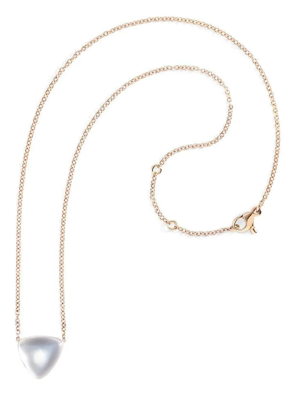 VHERNIER 18kt Rotgoldhalskette mit Perlmutt-Anhänger | Rosa | Image 1
