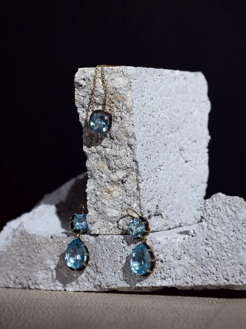  Fred Leighton Double Drop Earrings - Blue 