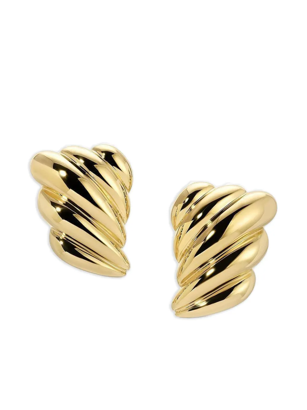 Anita Ko 18k Yellow Gold Croissant Earrings In Gold
