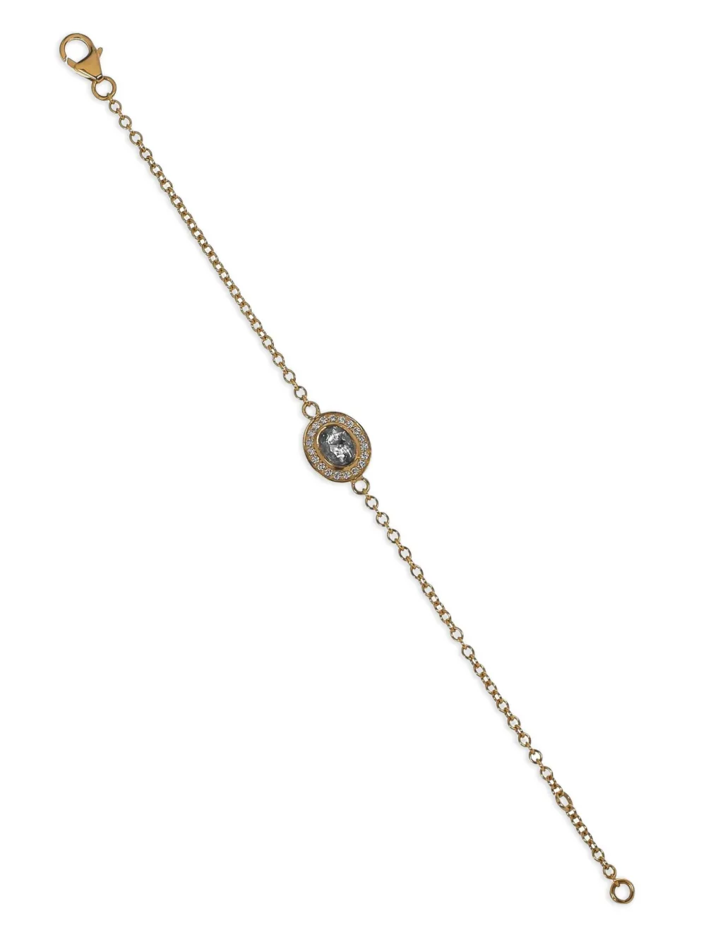 Nimo With Love 18k Yellow Gold Thinny Halo Diamond Bracelet
