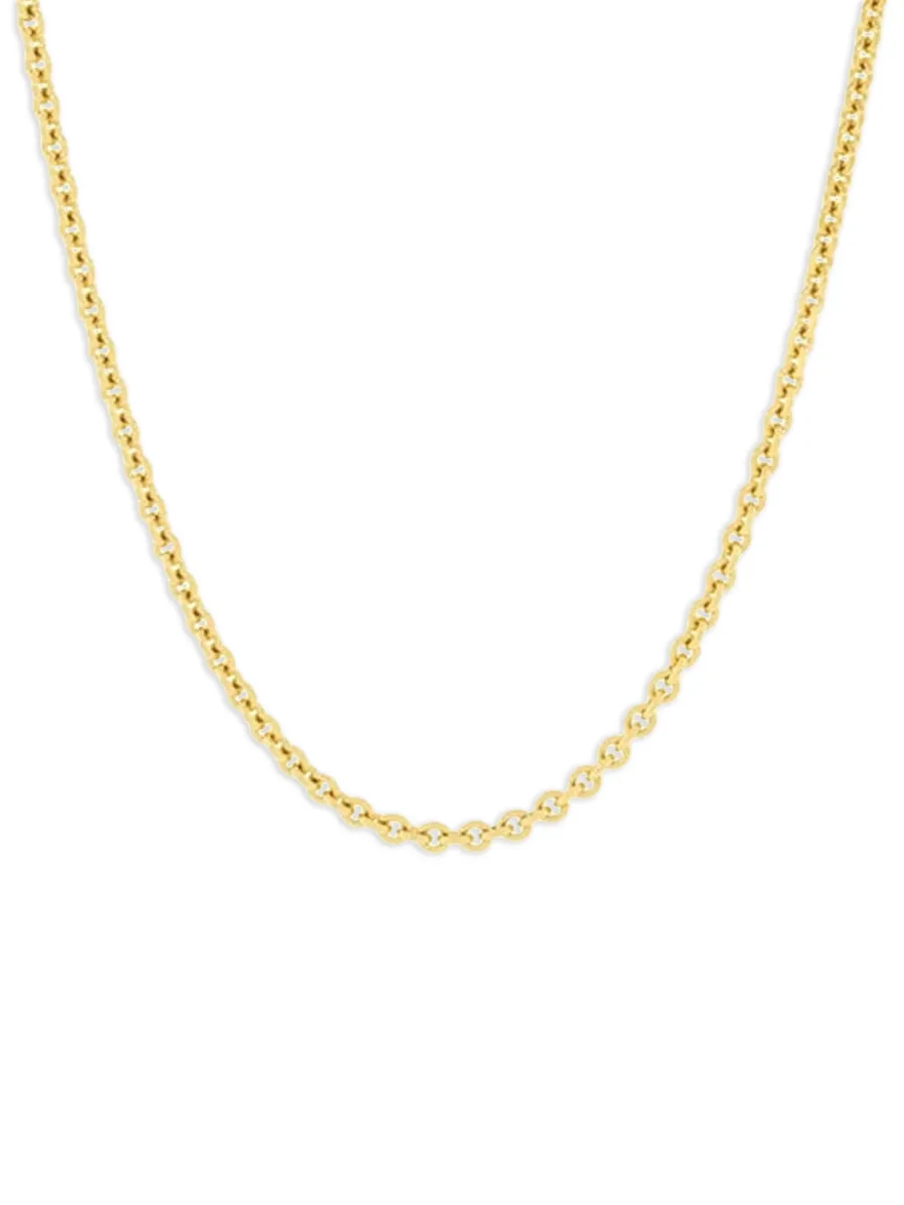  Marissa Diamonds 14kt Yellow Gold Cable Chain Necklace 