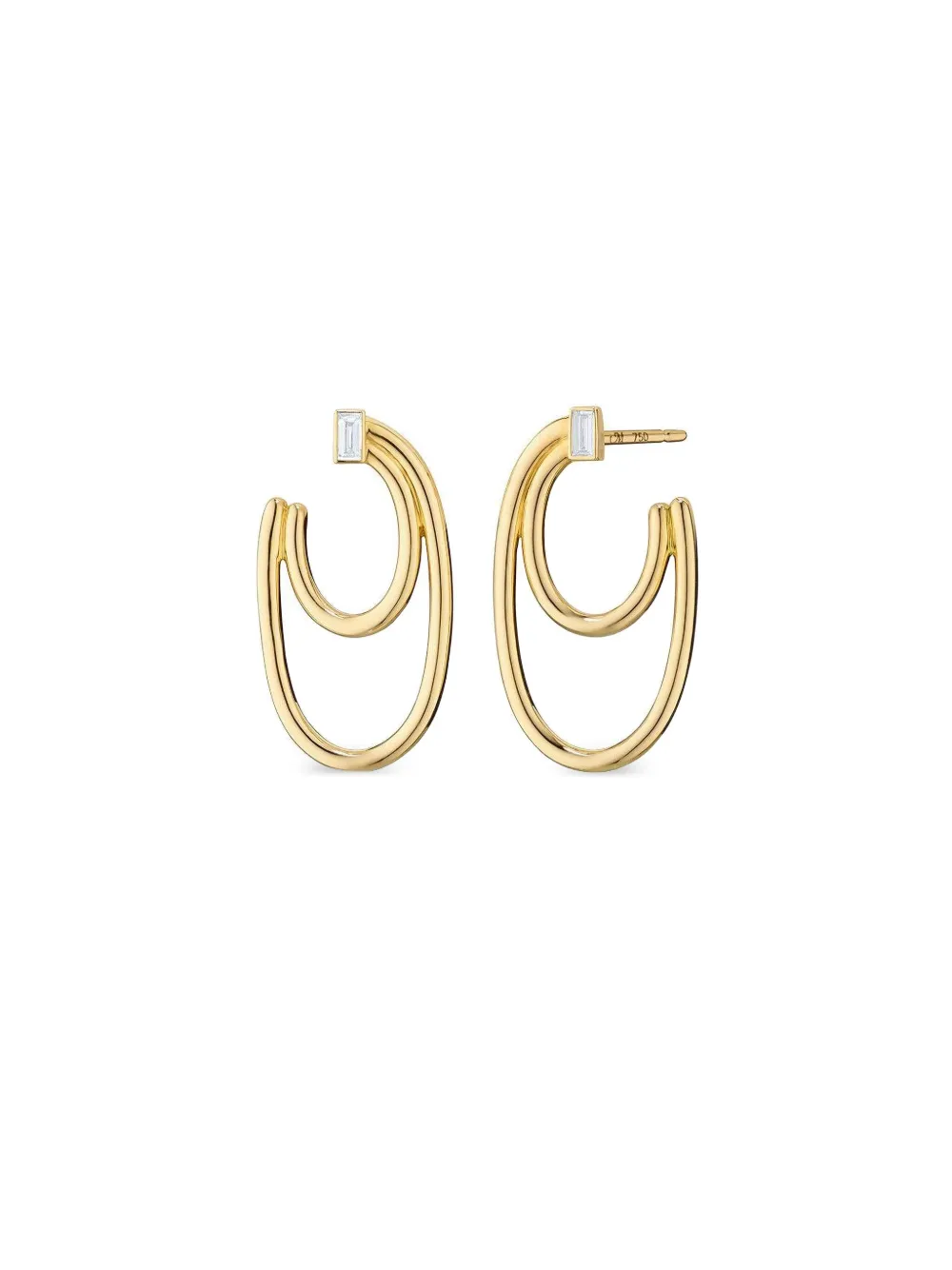 MONICA RICH KOSANN Orecchini a cerchio Galaxy Wrap in oro giallo 18 carati con diamanti