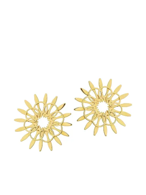 Carol Kauffmann Gold Mandala Hoop Earrings