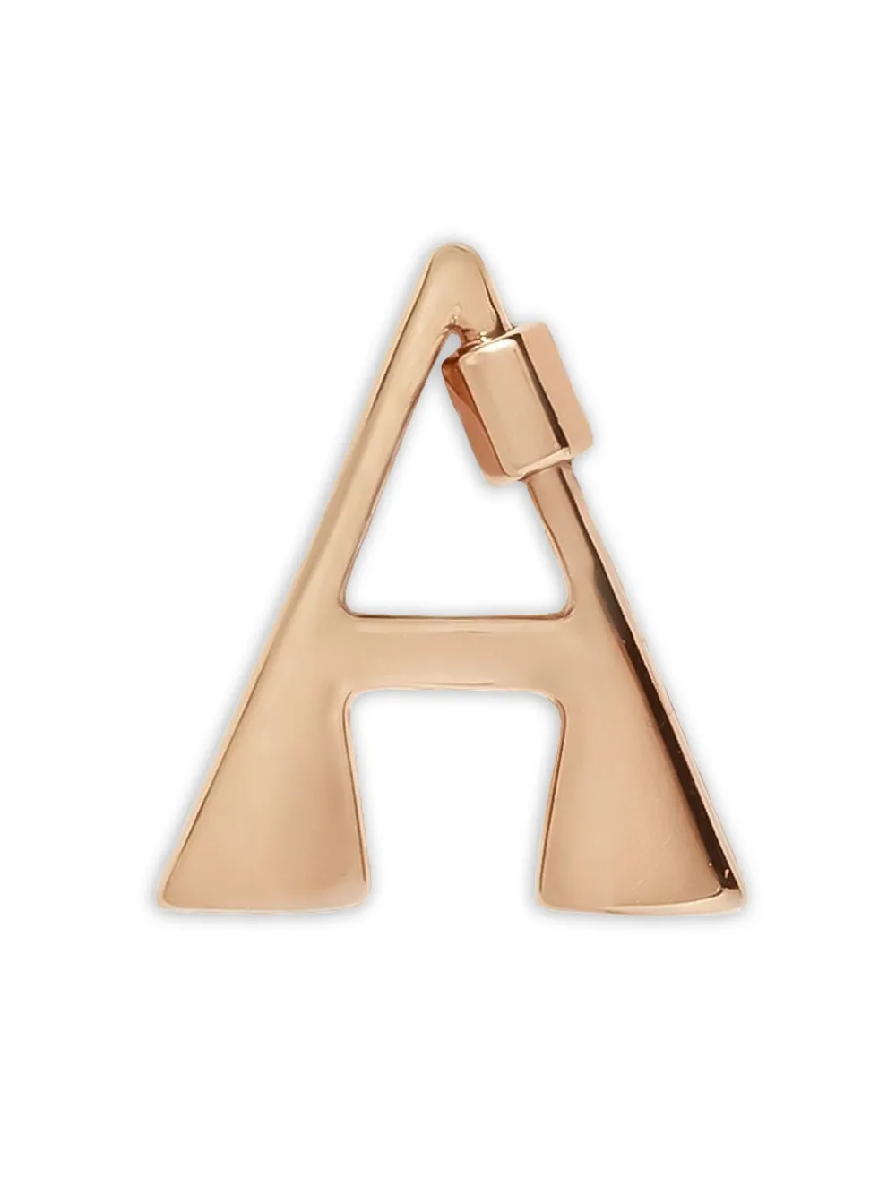 Marla Aaron 14K yellow gold small A Lock charm | Gold | Image 1