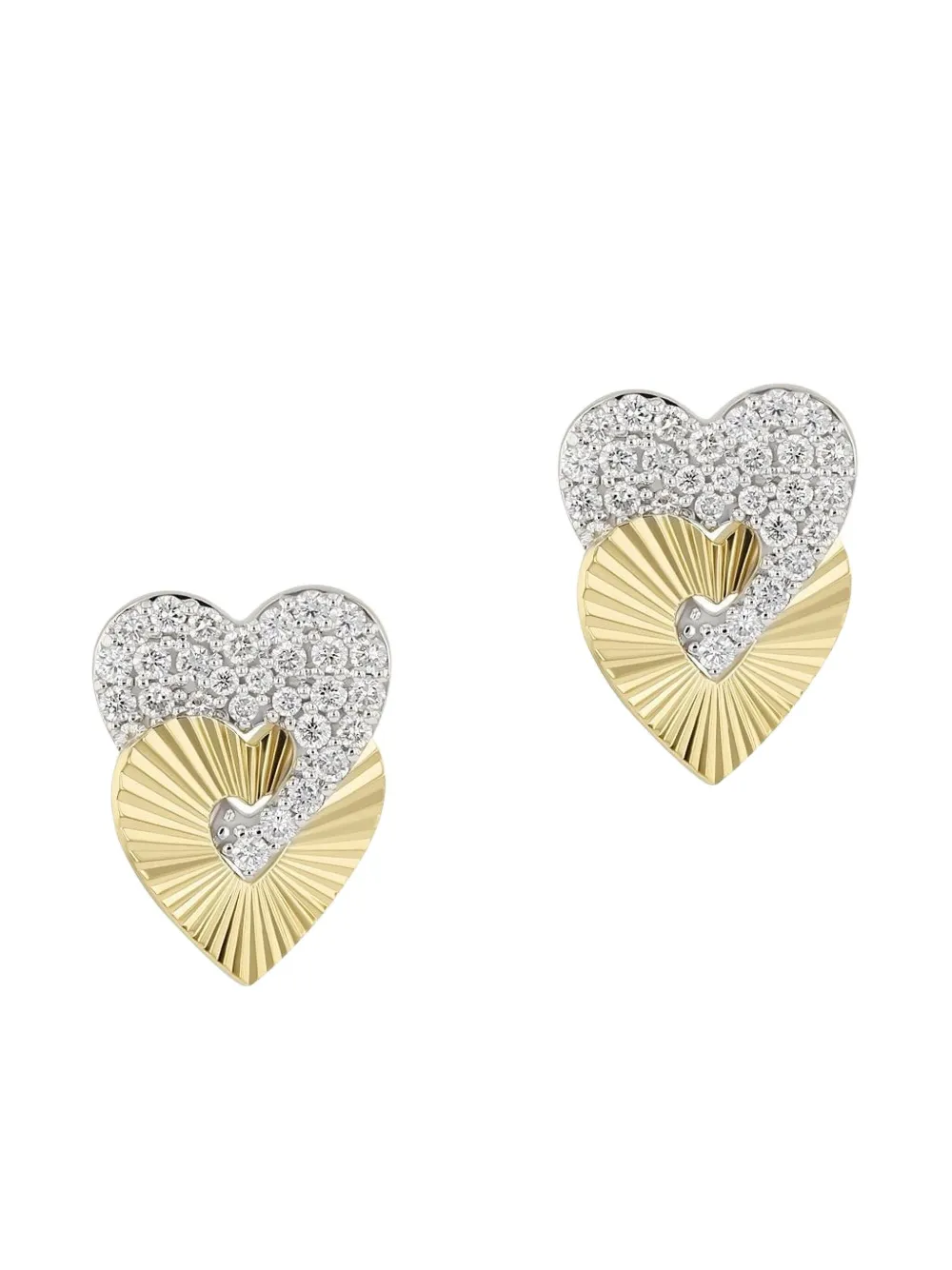 PHILLIPS HOUSE Orecchini Aura piccoli in oro giallo 14 carati con diamanti